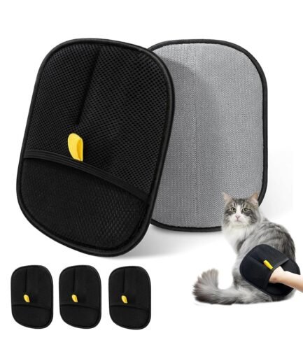 Pet Hair Removal Gloves, Car Seats & Gentle Massage for Dogs Cats (3Pcs)