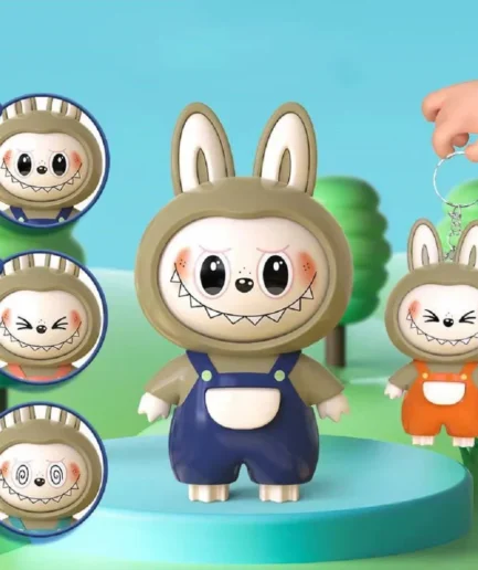 Labubu Face Changing Keychain Labubu Keychain Doll Labubu Doll